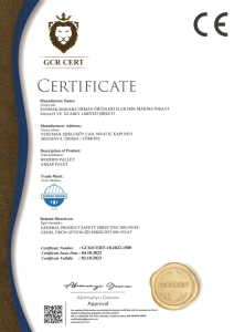 Wood Pallet Certificate